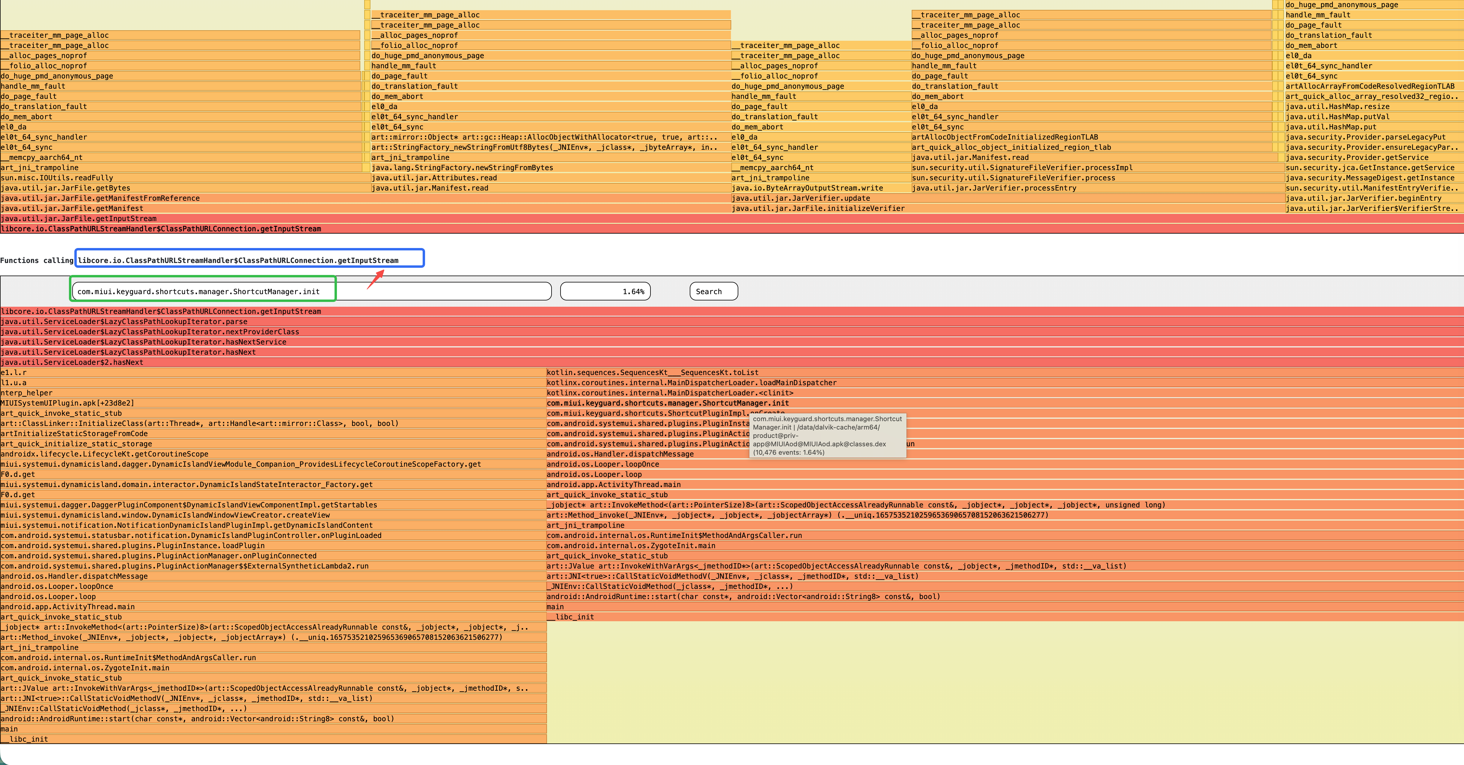 业务侧Func1: ShortcutManager.init 内存分析（锁屏-快捷方式，占1.6MB）