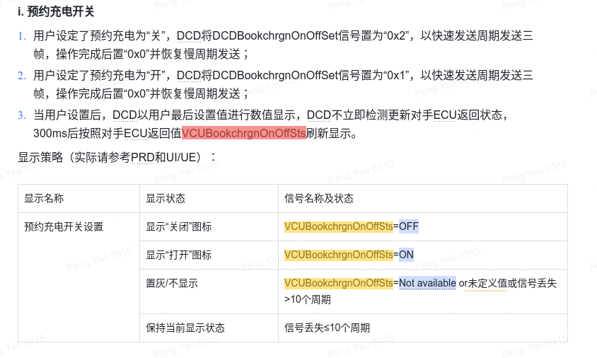 车控中 VCUBookchrgnOnOffSts 信号 timeout 与 unavailable 表现对比状态图：展示 E3 阶段车控应用对该信号在丢失(unavailable)与超时(timeout)两种场景下的显示策略与状态切换时序，与仪表侧表现存在差异。