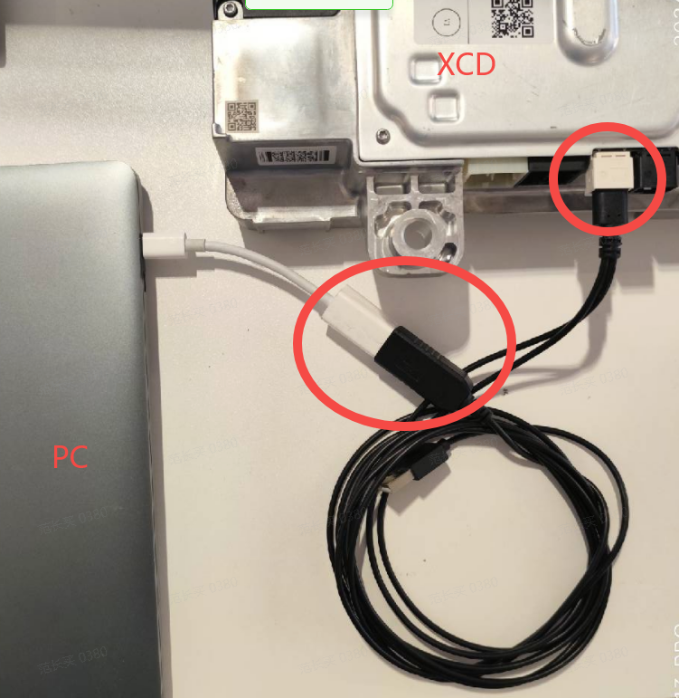PC连XCD白色USB口