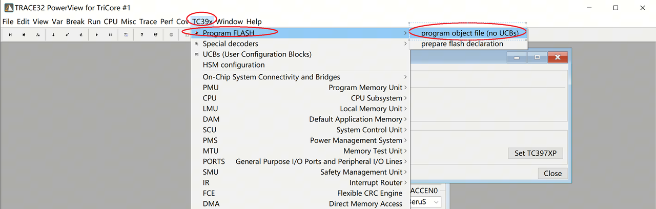 program object file (no UCBs)